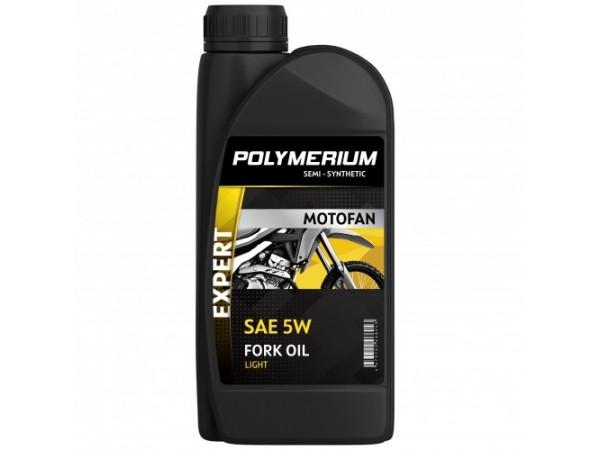 Купить  Масло POLYMERIUM MOTOFAN FORK OIL EXPERT LIGHT 5W 1L п/синт (вилочное гидравлическое масло) (шт) (plmmffoe51 (JP купить с доставкой по Москве и России, цена, технические характеристики, комплектация фото  - motoserp.ru