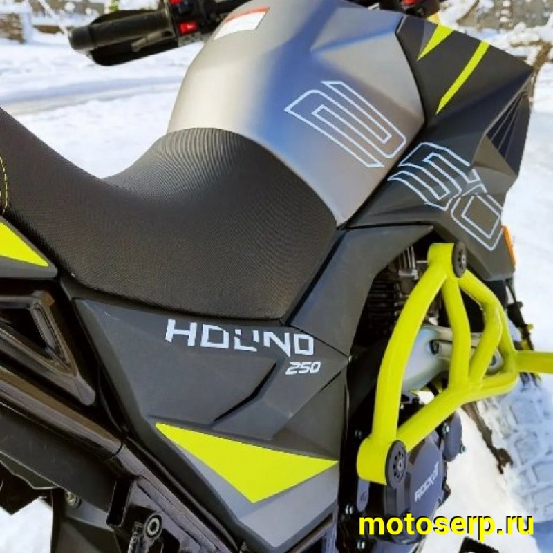 Купить  Мотоцикл внедорожный ROCKOT HOUND 250 (ЭПТС) (черн/сер/желт) Тур-эндуро, 17/17, 4Т, 250сс, 171YMM (4 КЛАП) с балан. 6КПП (шт) (ROCKOT  купить с доставкой по Москве и России, цена, технические характеристики, комплектация фото  - motoserp.ru