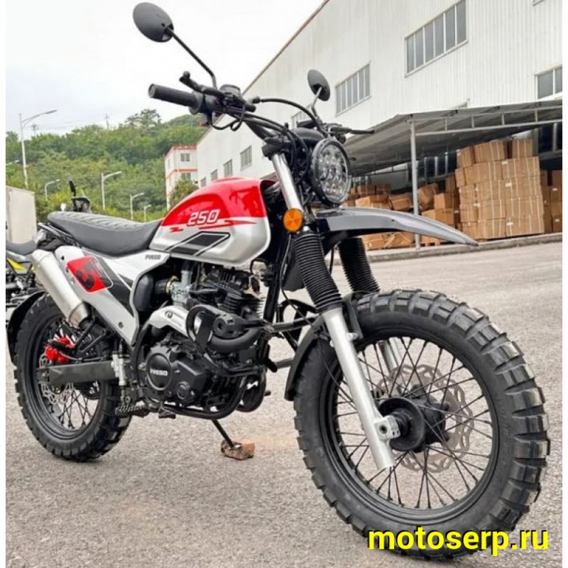 Купить  Мотоцикл FUEGO Rambolor 250  (ЭПТС) 250сс ,4Т,двиг. 166FMM LONCIN RE 250,кол.17"/17" (шт) (Fuego купить с доставкой по Москве и России, цена, технические характеристики, комплектация фото  - motoserp.ru