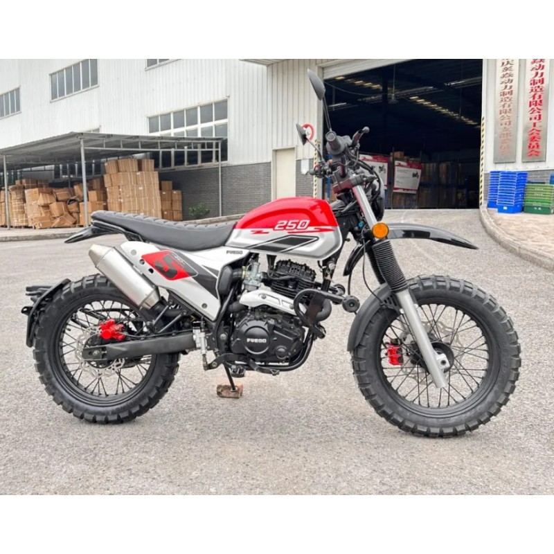Купить  Мотоцикл FUEGO Rambolor 250  (ЭПТС) 250сс ,4Т,двиг. 166FMM LONCIN RE 250,кол.17"/17" (шт) (Fuego купить с доставкой по Москве и России, цена, технические характеристики, комплектация фото  - motoserp.ru