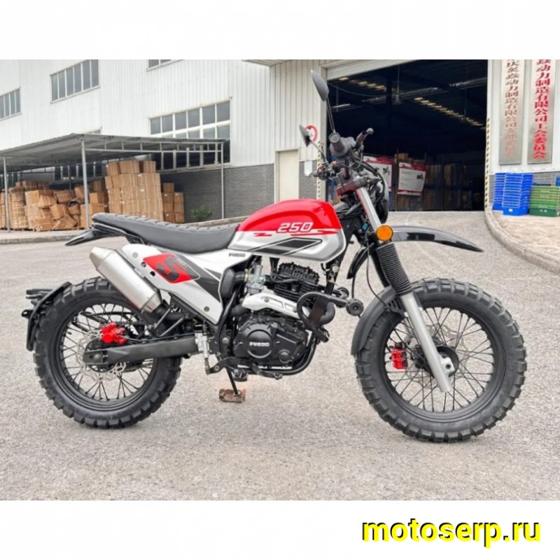 Купить  Мотоцикл FUEGO Rambolor 250  (ЭПТС) 250сс ,4Т,двиг. 166FMM LONCIN RE 250,кол.17"/17" (шт) (Fuego купить с доставкой по Москве и России, цена, технические характеристики, комплектация фото  - motoserp.ru