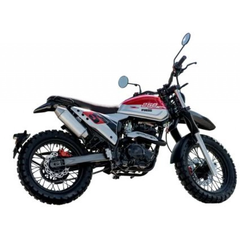 Купить  Мотоцикл FUEGO Rambolor 250  (ЭПТС) 250сс ,4Т,двиг. 166FMM LONCIN RE 250,кол.17"/17" (шт) (Fuego купить с доставкой по Москве и России, цена, технические характеристики, комплектация фото  - motoserp.ru