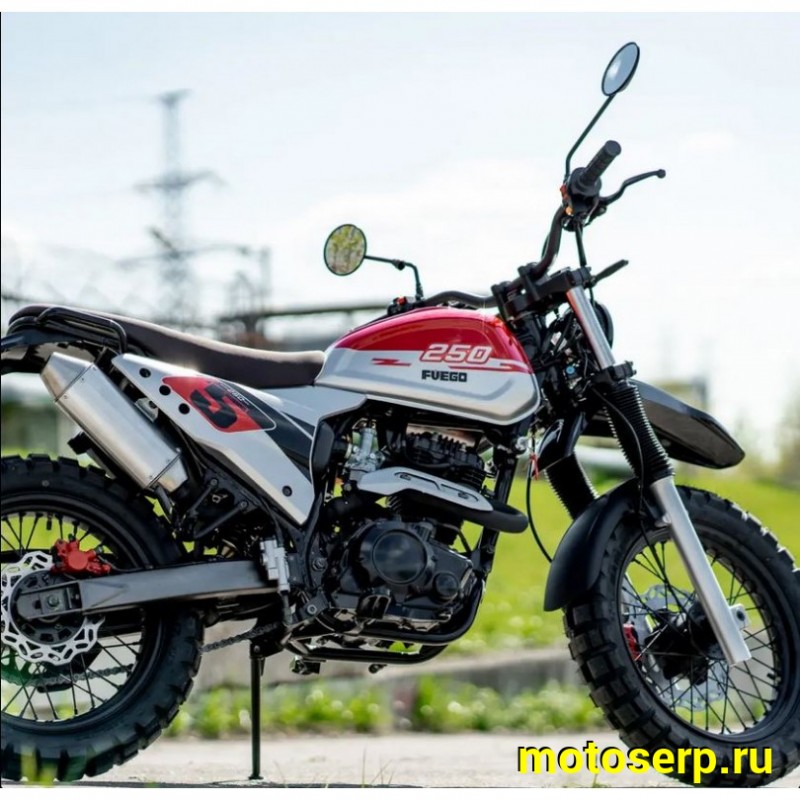 Купить  Мотоцикл FUEGO Rambolor 250  (ЭПТС) 250сс ,4Т,двиг. 166FMM LONCIN RE 250,кол.17"/17" (шт) (Fuego купить с доставкой по Москве и России, цена, технические характеристики, комплектация фото  - motoserp.ru