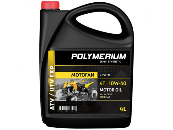 Купить  Масло POLYMERIUM MOTOFAN ATV UTV EXP 10W40 4T 4L п/синт (шт) (plmmf4atvexp10404 купить с доставкой по Москве и России, цена, технические характеристики, комплектация фото  - motoserp.ru