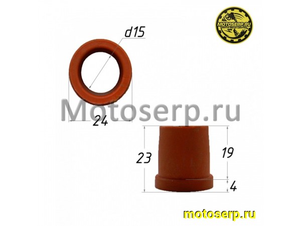 Купить  Втулка рычага перед подвески (D-24, d-15, L-23, l-19) ATV 125 втулка повор. цапфы  пластик "SALO" (Синий, оранжевый) (шт) (ANKON 024162 купить с доставкой по Москве и России, цена, технические характеристики, комплектация фото  - motoserp.ru