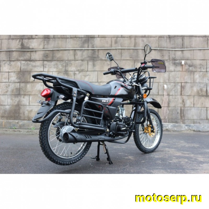 Купить  Мопед Regulmoto Alpha (RM-3) (2025) черный  4Т; 50cc;  колеса 17/17"литые; 4пер, диск/бар (шт) 01250 (ФОТО купить с доставкой по Москве и России, цена, технические характеристики, комплектация фото  - motoserp.ru
