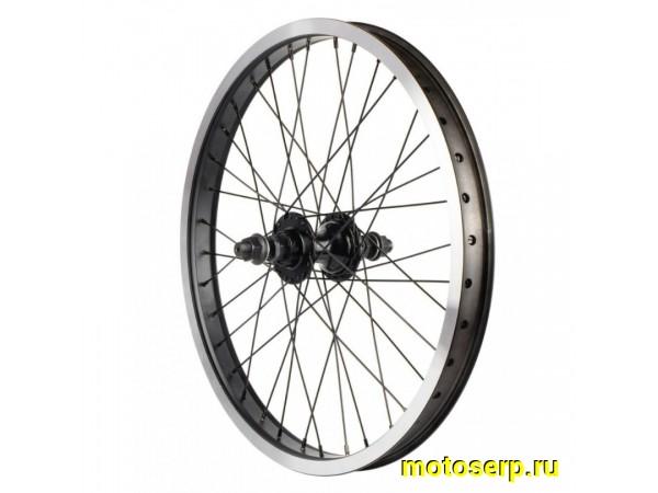 Купить  Колесо 20" двойное заднее алюм. BMX FELGEBIETER пром подшипник, ось-D14, втулка с трещеткой 9T Вело (шт) (Пан Х112975 (Грат Вест Х126572 (з) купить с доставкой по Москве и России, цена, технические характеристики, комплектация фото  - motoserp.ru