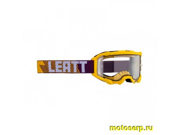 Купить  Очки мото Кросс Leatt Velocity 4.5 Indigo Clear 83% (8023020450) (шт) (Fox УТ-00024368 купить с доставкой по Москве и России, цена, технические характеристики, комплектация фото  - motoserp.ru