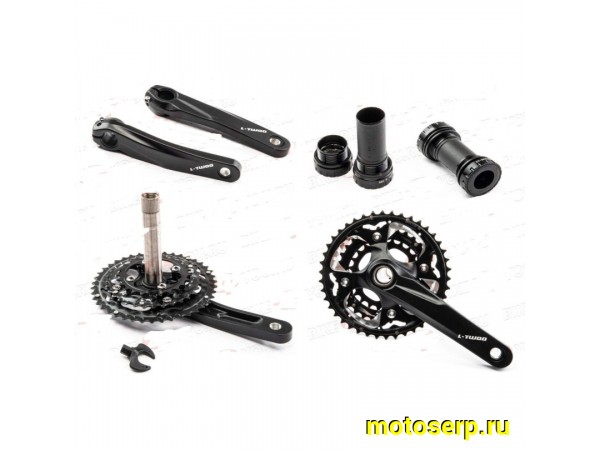 Купить  Шатуны 3 зв.на шлицах. Алюм. 40/30/22 зуб L-TWOO FC-A7-3 170мм, с кареткой Hollowtech2 Вело (пар) (ML 19894 купить с доставкой по Москве и России, цена, технические характеристики, комплектация фото  - motoserp.ru