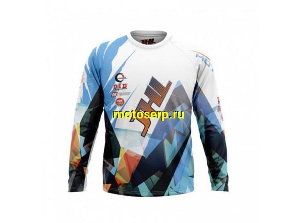 Купить  Джерси (футболка для мотокросса) Model #3 JHL бело-голубая (XL) (шт) (0 купить с доставкой по Москве и России, цена, технические характеристики, комплектация фото  - motoserp.ru