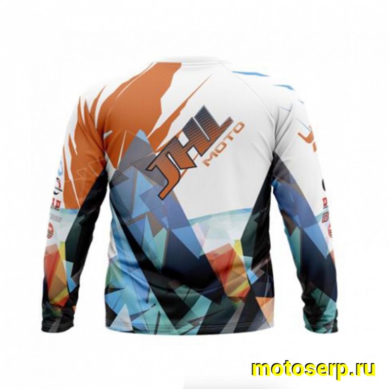 Купить  Джерси (футболка для мотокросса) Model #3 JHL бело-голубая (XL) (шт) (0 купить с доставкой по Москве и России, цена, технические характеристики, комплектация фото  - motoserp.ru