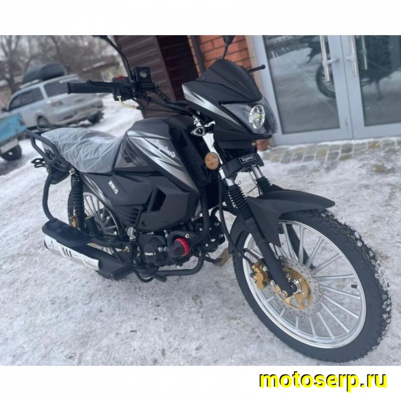 Купить  Мопед Regulmoto Alpha (RM-5) Черный глянец 4Т; 50cc;  колеса 17/17"литые; 4пер, диск/диск, LED фара, USB-порт (шт) 01250 (ФОТО купить с доставкой по Москве и России, цена, технические характеристики, комплектация фото  - motoserp.ru