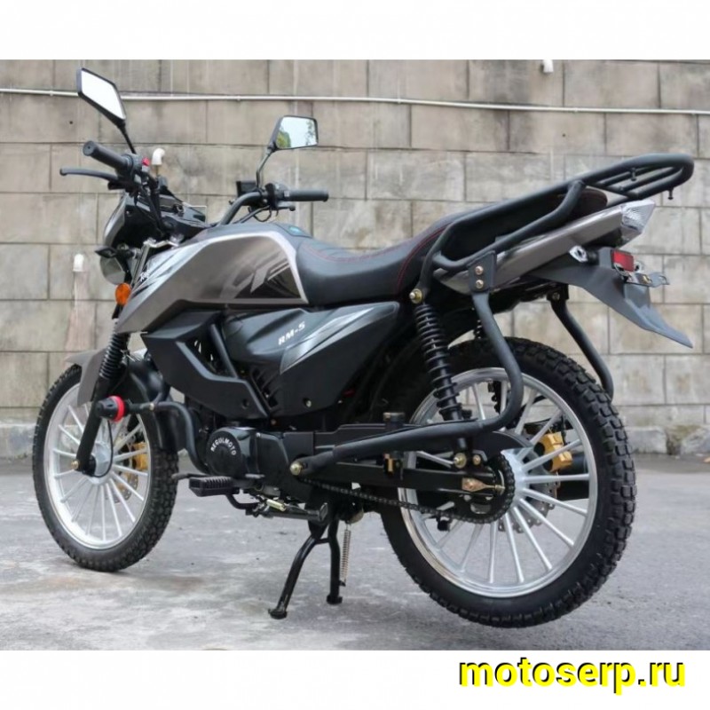 Купить  Мопед Regulmoto Alpha (RM-5) Черный глянец 4Т; 50cc;  колеса 17/17"литые; 4пер, диск/диск, LED фара, USB-порт (шт) 01250 (ФОТО купить с доставкой по Москве и России, цена, технические характеристики, комплектация фото  - motoserp.ru