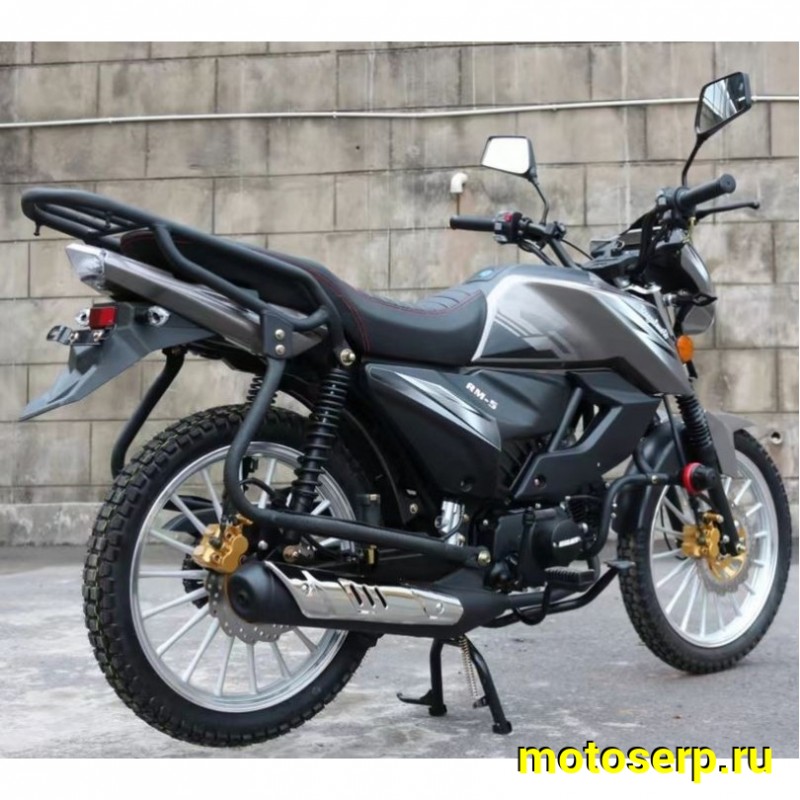 Купить  Мопед Regulmoto Alpha (RM-5) Черный глянец 4Т; 50cc;  колеса 17/17"литые; 4пер, диск/диск, LED фара, USB-порт (шт) 01250 (ФОТО купить с доставкой по Москве и России, цена, технические характеристики, комплектация фото  - motoserp.ru