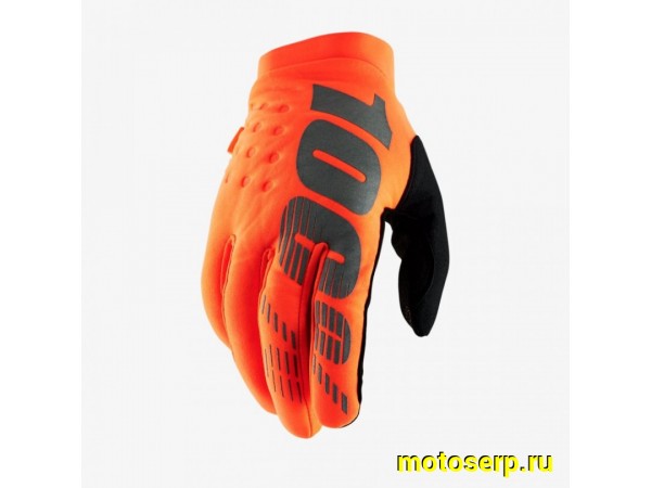 Купить  Перчатки 100% Brisker Youth Glove - подростковые (Fluo Orange/Black XL (10004-00007) 2025 (пар) (Fox УТ-00022261 купить с доставкой по Москве и России, цена, технические характеристики, комплектация фото  - motoserp.ru