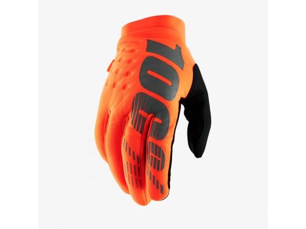 Купить  Перчатки 100% Brisker Youth Glove - подростковые (Fluo Orange/Black XL (10004-00007) 2025 (пар) (Fox УТ-00022261 купить с доставкой по Москве и России, цена, технические характеристики, комплектация фото  - motoserp.ru