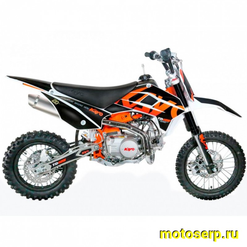 Купить  Питбайк KAYO Mini TD125 14/12 (п/автомат, эл. стартер) (шт) (ФОТО купить с доставкой по Москве и России, цена, технические характеристики, комплектация фото  - motoserp.ru