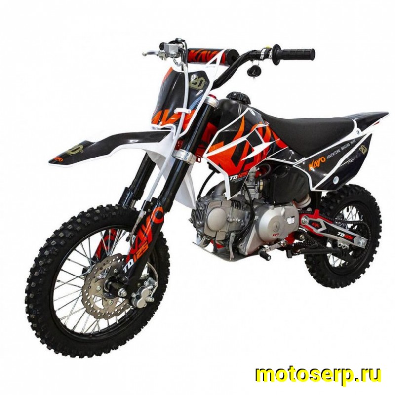 Купить  Питбайк KAYO Mini TD125 14/12 (п/автомат, эл. стартер) (шт) (ФОТО купить с доставкой по Москве и России, цена, технические характеристики, комплектация фото  - motoserp.ru