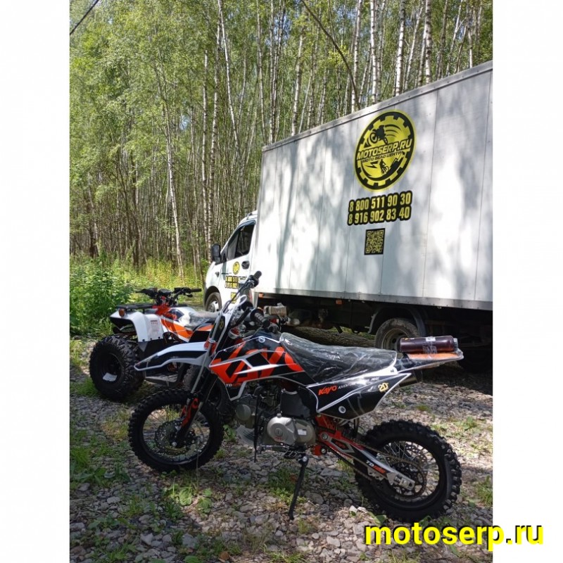 Купить  Питбайк KAYO Mini TD125 14/12 (п/автомат, эл. стартер) (шт) (ФОТО купить с доставкой по Москве и России, цена, технические характеристики, комплектация фото  - motoserp.ru