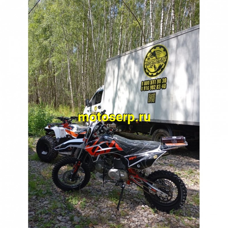 Купить  Питбайк KAYO MINI TD125 14/12 (п/автомат, эл. стартер) (шт) (ФОТО купить с доставкой по Москве и России, цена, технические характеристики, комплектация фото  - motoserp.ru