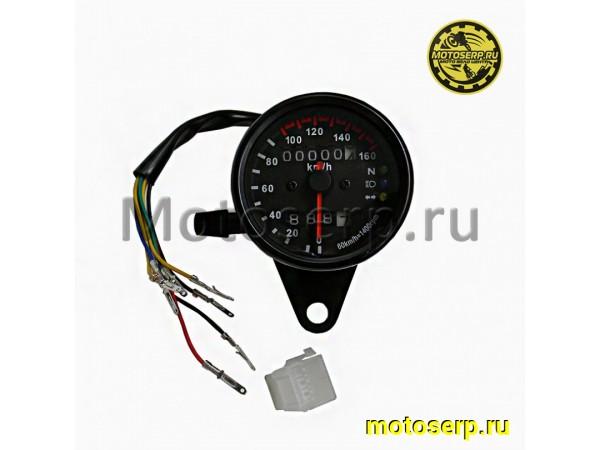 Купить  Спидометр универсальный механ. OTOM (черный) черная панель (до 160 km/h) (шт) (JP купить с доставкой по Москве и России, цена, технические характеристики, комплектация фото  - motoserp.ru