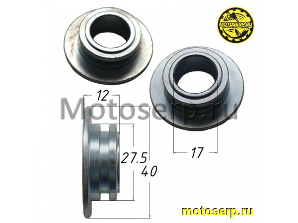 Купить  Втулка маятника внешняя (D-40/27,5, d-17, L-12) KAYO Т2, K1 (W040116) (пара) (SM 185-6636 (SM 902002-0040 купить с доставкой по Москве и России, цена, технические характеристики, комплектация фото  - motoserp.ru