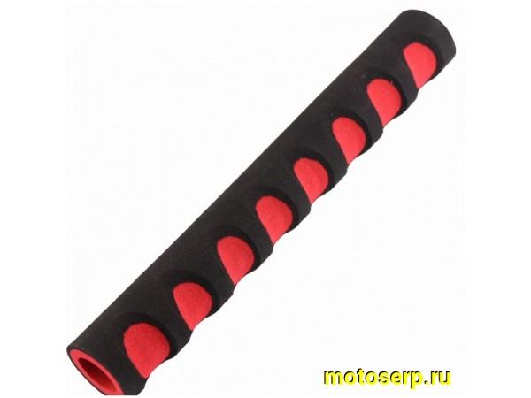 Купить  Защита детская, от удара об руль/можно использовать как грипсы, деление на 2 части черно-красная Вело (шт)  (MT D-1518 купить с доставкой по Москве и России, цена, технические характеристики, комплектация фото  - motoserp.ru