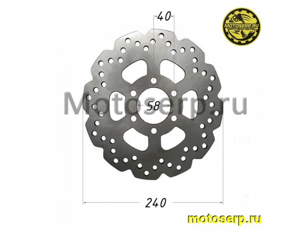 Купить  Диск тормозной передний (240x58) (отв:6x40) Longjia XDV 300 (шт) (Regul 3541054 купить с доставкой по Москве и России, цена, технические характеристики, комплектация фото  - motoserp.ru