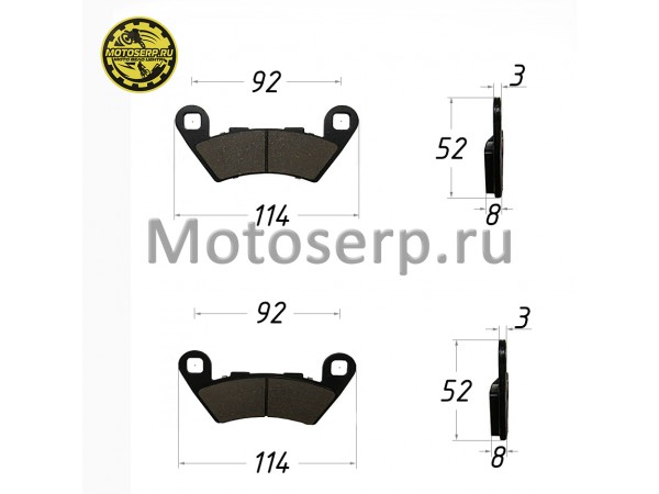 Купить  Колодки тормозные диск Longjia XDV (задние) (пар) (Regul 3547253 купить с доставкой по Москве и России, цена, технические характеристики, комплектация фото  - motoserp.ru