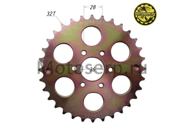Купить  Звезда ведомая голая (венец) (530-32) (530-32T D-36mm, 6x28mm) АТV HAMMER 200 (шт) (MM 01999 купить с доставкой по Москве и России, цена, технические характеристики, комплектация фото  - motoserp.ru