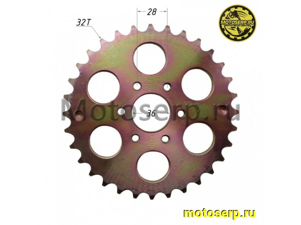 Купить  Звезда ведомая голая (венец) (530-32) (530-32T D-36mm, 6x28mm) АТV HAMMER 200 (шт) (MM 01999 купить с доставкой по Москве и России, цена, технические характеристики, комплектация фото  - motoserp.ru