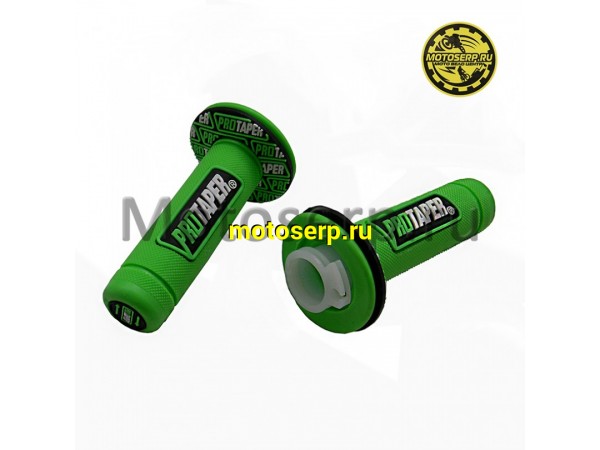 Купить  Ручки руля (грипсы) Кросс PRO-TAPER зеленые (пара) (ANKON 013054 купить с доставкой по Москве и России, цена, технические характеристики, комплектация фото  - motoserp.ru