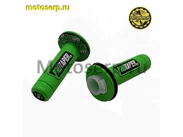 Купить  Ручки руля (грипсы) Кросс PRO-TAPER зеленые (пара) (ANKON 013054 купить с доставкой по Москве и России, цена, технические характеристики, комплектация фото  - motoserp.ru