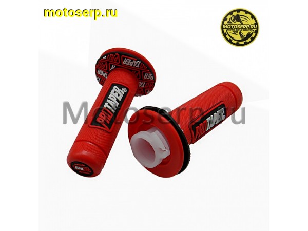 Купить  Ручки руля (грипсы) Кросс PRO-TAPER красные (пара) (ANKON 021577 купить с доставкой по Москве и России, цена, технические характеристики, комплектация фото  - motoserp.ru