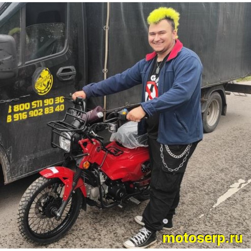 Купить  Мопед MM XTRAIL 2 (ИксТраил - 50)  реплика Honda TRAIL, 50сс 4Т П/Автом, 17/17" широк. багажн. (шт) 01250 (MM  купить с доставкой по Москве и России, цена, технические характеристики, комплектация фото  - motoserp.ru