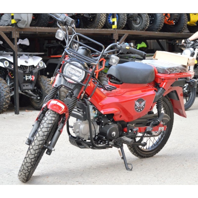 Купить  Мопед MM XTRAIL 2 (ИксТраил - 50)  реплика Honda TRAIL, 50сс 4Т П/Автом, 17/17" широк. багажн. (шт) 01250 (MM  купить с доставкой по Москве и России, цена, технические характеристики, комплектация фото  - motoserp.ru