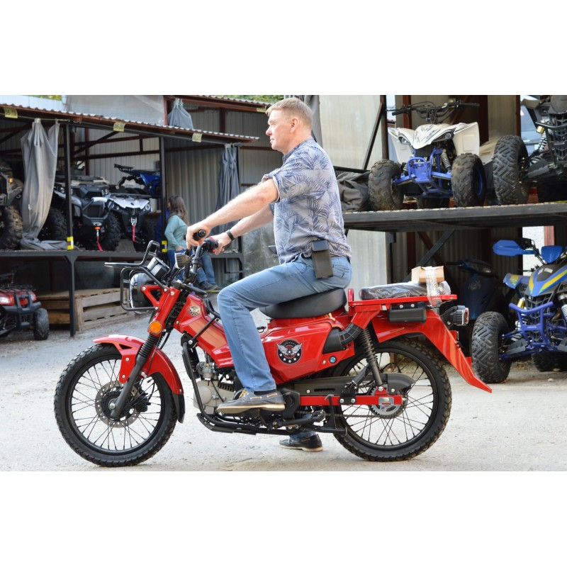 Купить  Мопед MM XTRAIL 2 (ИксТраил - 50)  реплика Honda TRAIL, 50сс 4Т П/Автом, 17/17" широк. багажн. (шт) 01250 (MM  купить с доставкой по Москве и России, цена, технические характеристики, комплектация фото  - motoserp.ru