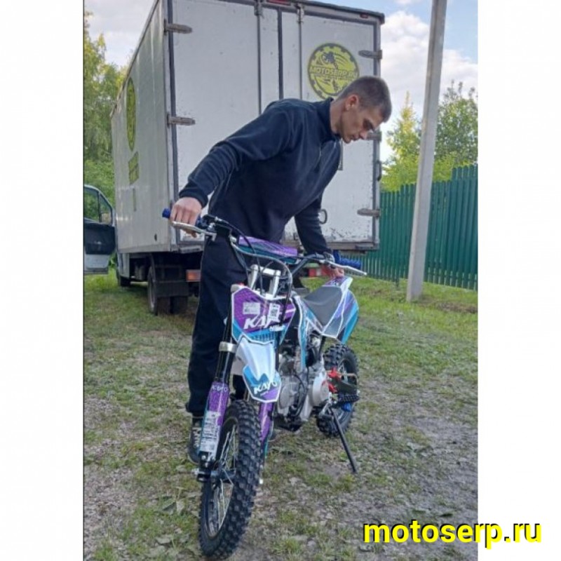 Купить  Питбайк KAYO Mini K125EM 14/12 (механ. сцепл., эл. стартер.) 2025г.  (шт) (SM купить с доставкой по Москве и России, цена, технические характеристики, комплектация фото  - motoserp.ru