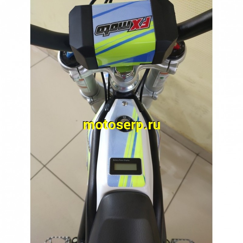 Купить  Мотоцикл электро, электропитбайк FX MOTO Е1 2000 Ват, 60V 18.2Ah, колеса перед 14"/заднее 12", два аморт.,тормоза гидр.Disk (шт) купить с доставкой по Москве и России, цена, технические характеристики, комплектация фото  - motoserp.ru