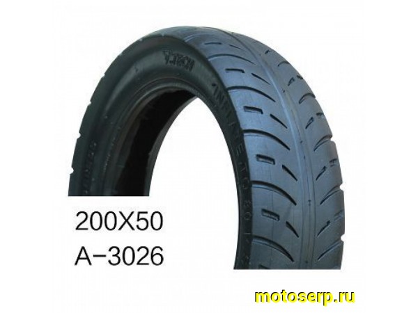 Купить  Покрышка   6,5" для электросамоката 200х50 HOTA A-3026 слик Вело (шт) (Золотник 307200503026 купить с доставкой по Москве и России, цена, технические характеристики, комплектация фото  - motoserp.ru