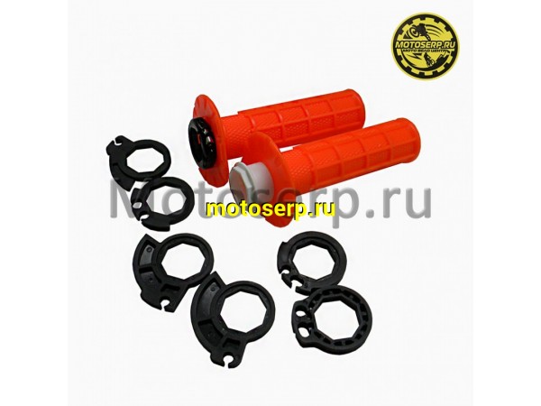 Купить  Ручки руля (грипсы) OTOM lock on оранжевый (комп) (JP купить с доставкой по Москве и России, цена, технические характеристики, комплектация фото  - motoserp.ru