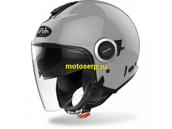 Купить  Шлем открытый  со стеклом AIROH HELIOS COLOR Grey Gloss (XL) (шт) (AIROH купить с доставкой по Москве и России, цена, технические характеристики, комплектация фото  - motoserp.ru