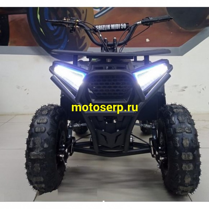 Купить  . 50cc Квадроцикл Минивездеход MOTAX GRIZLIK MIDI ES BW (шт) купить с доставкой по Москве и России, цена, технические характеристики, комплектация фото  - motoserp.ru