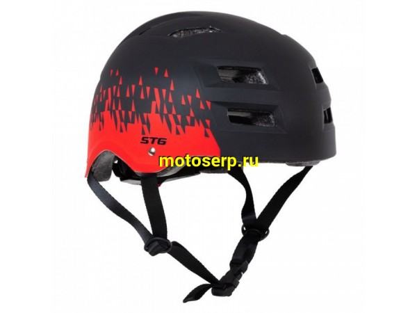 Купить  Шлем вело L (58-61 см) экстремальный STG  MTV1 Dozer черно-красный (шт) (Грат Вест 153149 купить с доставкой по Москве и России, цена, технические характеристики, комплектация фото  - motoserp.ru