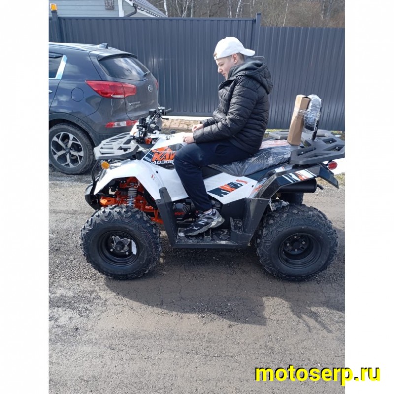 Купить  300cc Квадроцикл KAYO AU300 Carb БЕЛЫЙ (ПТС) 300сс, 10/10",  электростарт, диск/диск, приборка (шт) (SM (ФОТО купить с доставкой по Москве и России, цена, технические характеристики, комплектация фото  - motoserp.ru