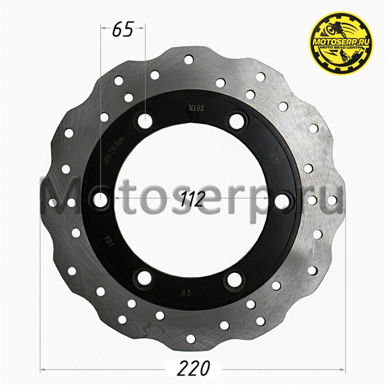 Купить  Диск тормозной задний (220x112) (отв:6x65) LIFAN KPV 150 (шт) (LIFAN TJB66311A0B01 купить с доставкой по Москве и России, цена, технические характеристики, комплектация фото  - motoserp.ru
