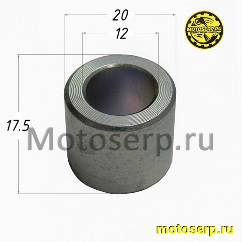 Купить  Втулка оси колеса (d-12, D-20, L-17,5) LIFAN KPV 150 (шт) (LIFAN TJB54913A0N07 купить с доставкой по Москве и России, цена, технические характеристики, комплектация фото  - motoserp.ru