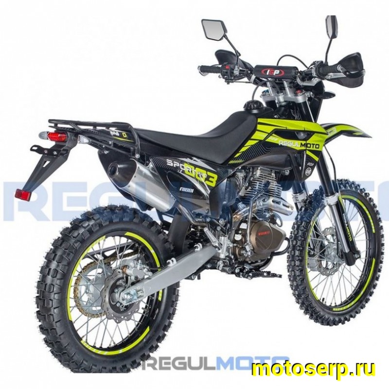 Купить  Мотоцикл Кросс/Эндуро Regulmoto Sport-003 PR PRO (4 valves) 6 передач (Черный/желтый) (шт)  купить с доставкой по Москве и России, цена, технические характеристики, комплектация фото  - motoserp.ru