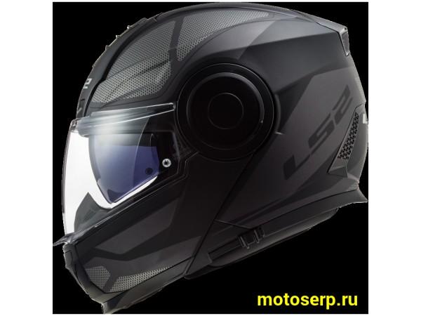 Купить  Шлем трансформер (модуляр) LS2 FF902 SCOPE AXIS Black Titanium XXL (шт) (LS2 купить с доставкой по Москве и России, цена, технические характеристики, комплектация фото  - motoserp.ru