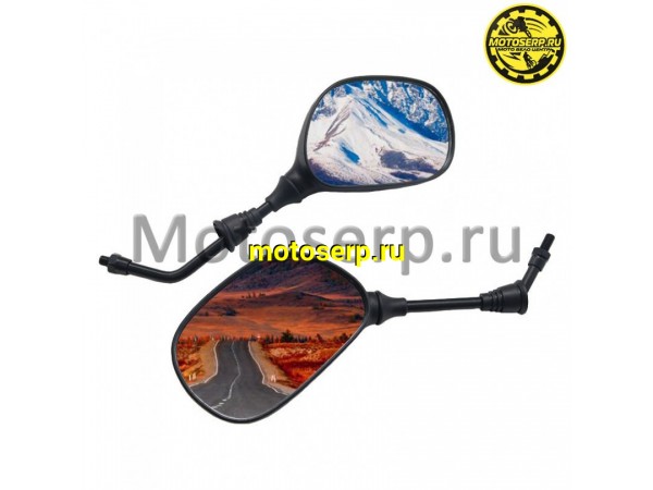 Купить  Зеркала (d-8mm, прав резьба) овал Honda, Suzuki (пар) (ANKON 029122 купить с доставкой по Москве и России, цена, технические характеристики, комплектация фото  - motoserp.ru